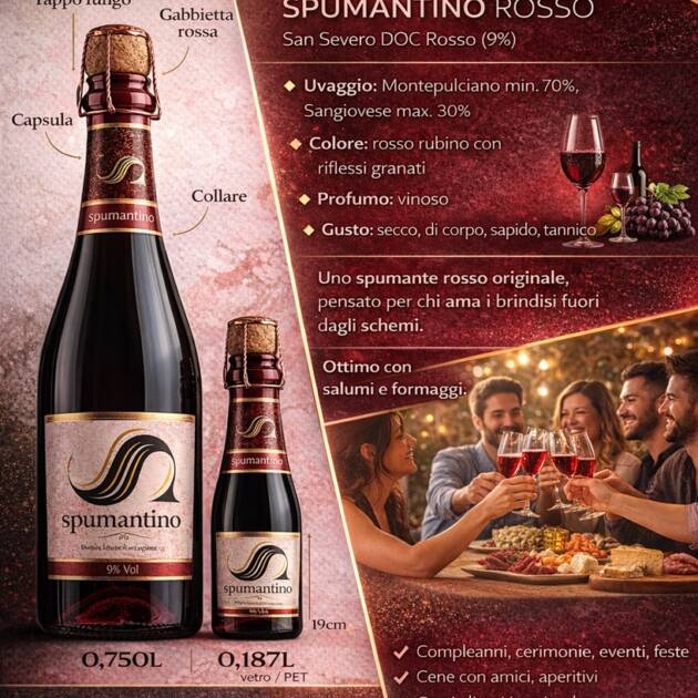 Spumantino Rosso – San Severo DOC Rosso (9%)