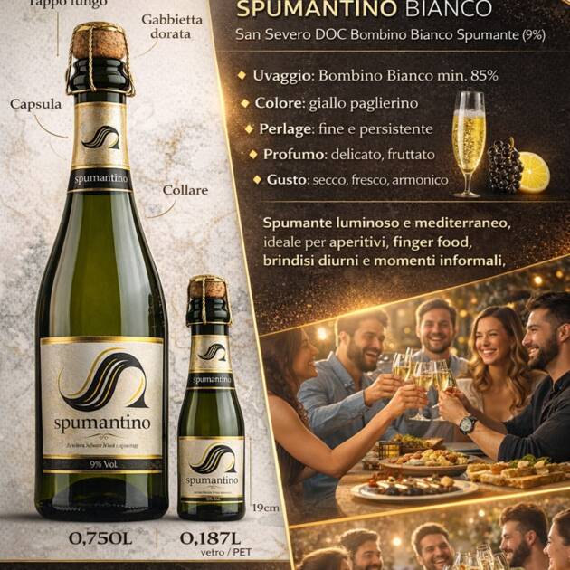 Spumantino Rosato – San Severo DOC Rosato Spumante (9%)